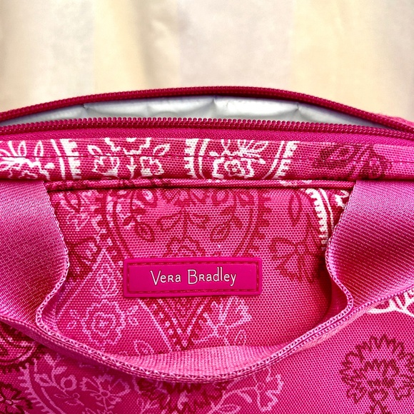 Vera Bradley Lighten up Lunch Cooler Bag Stamped Paisley Pink - Picture 2 of 9